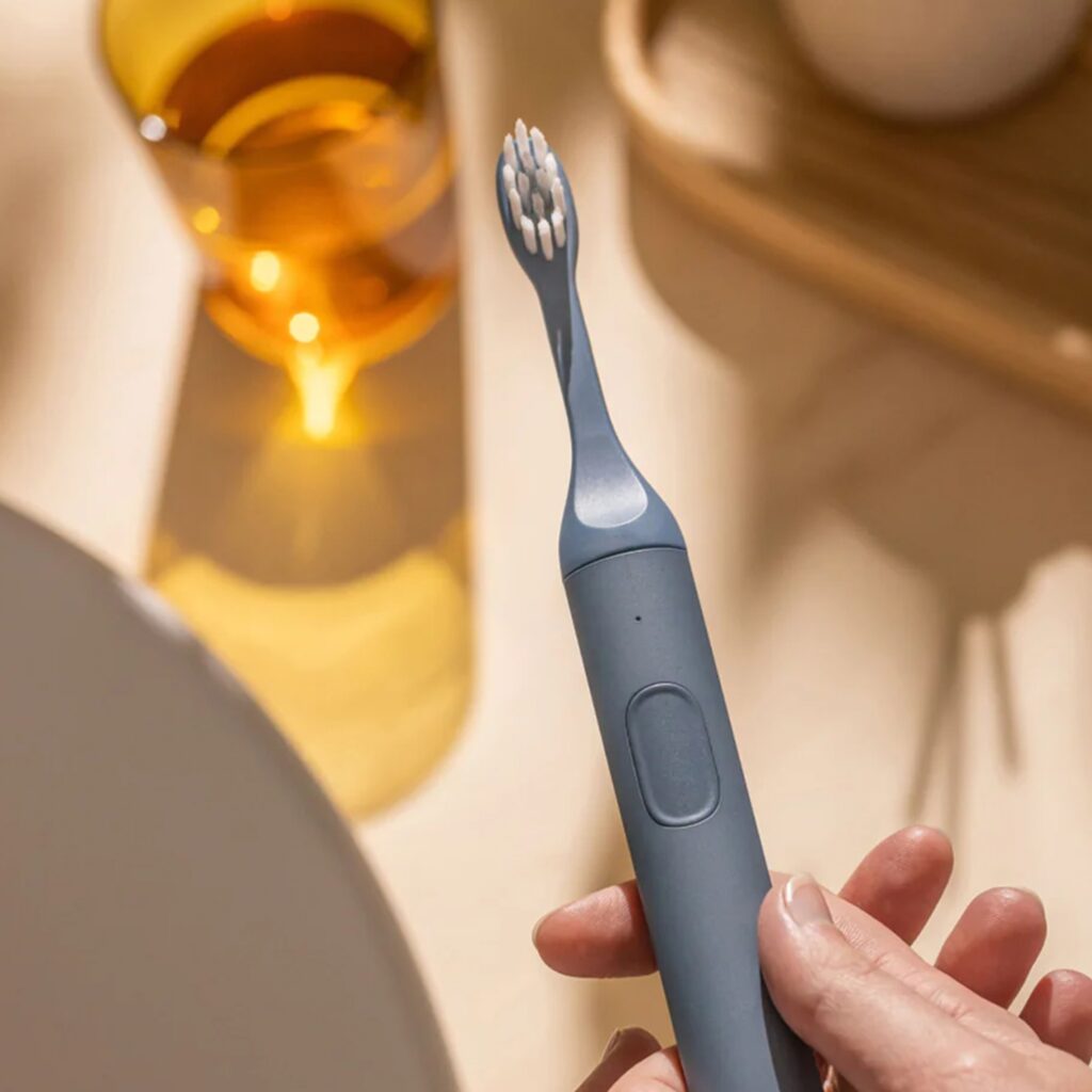 grey modern toothbrush